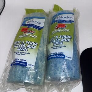 Lot Of 2 Quickie Roller Mop Refill Antimicrobial Microban Type M #0582MB New